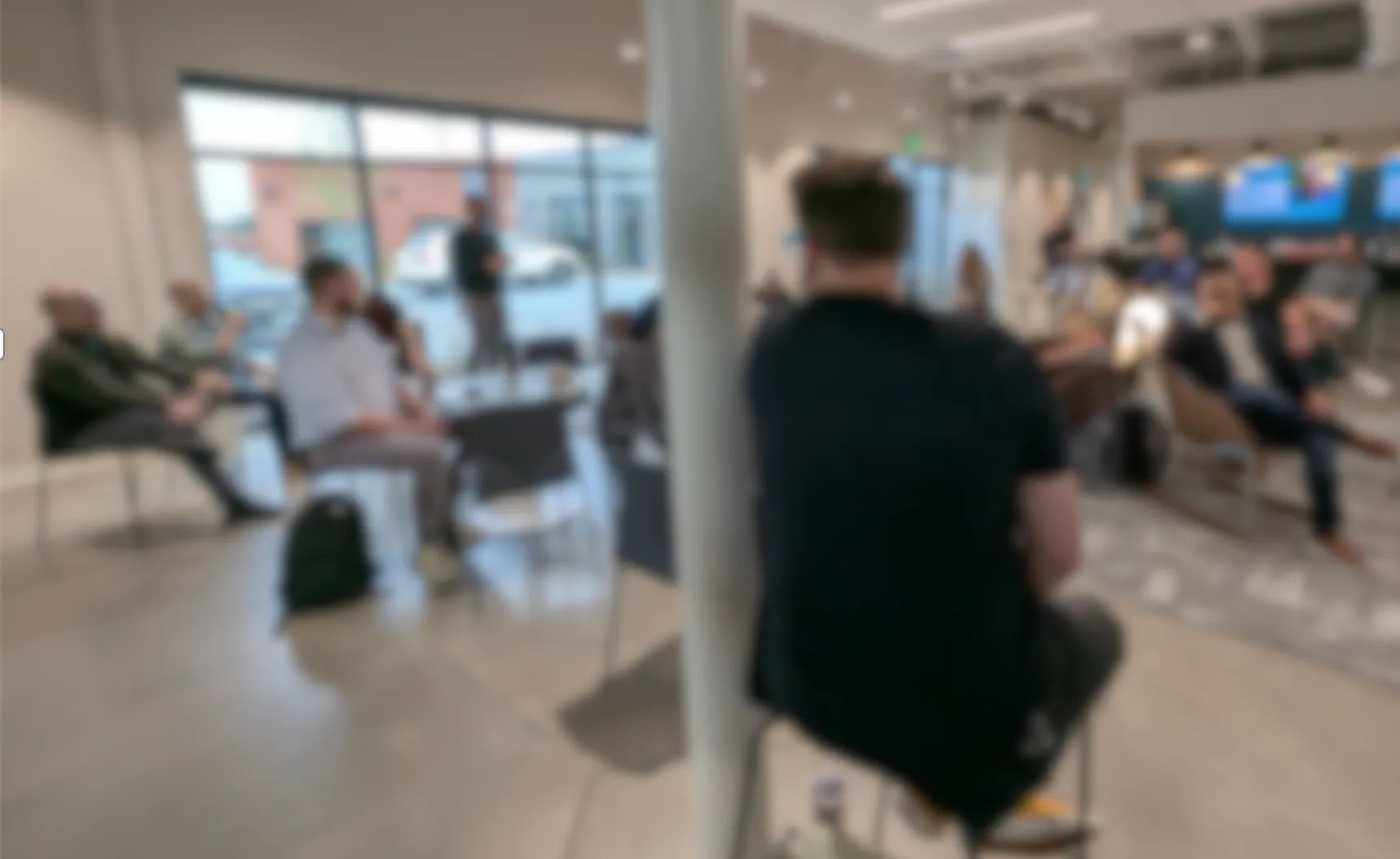 Group discussion at a Cohort event