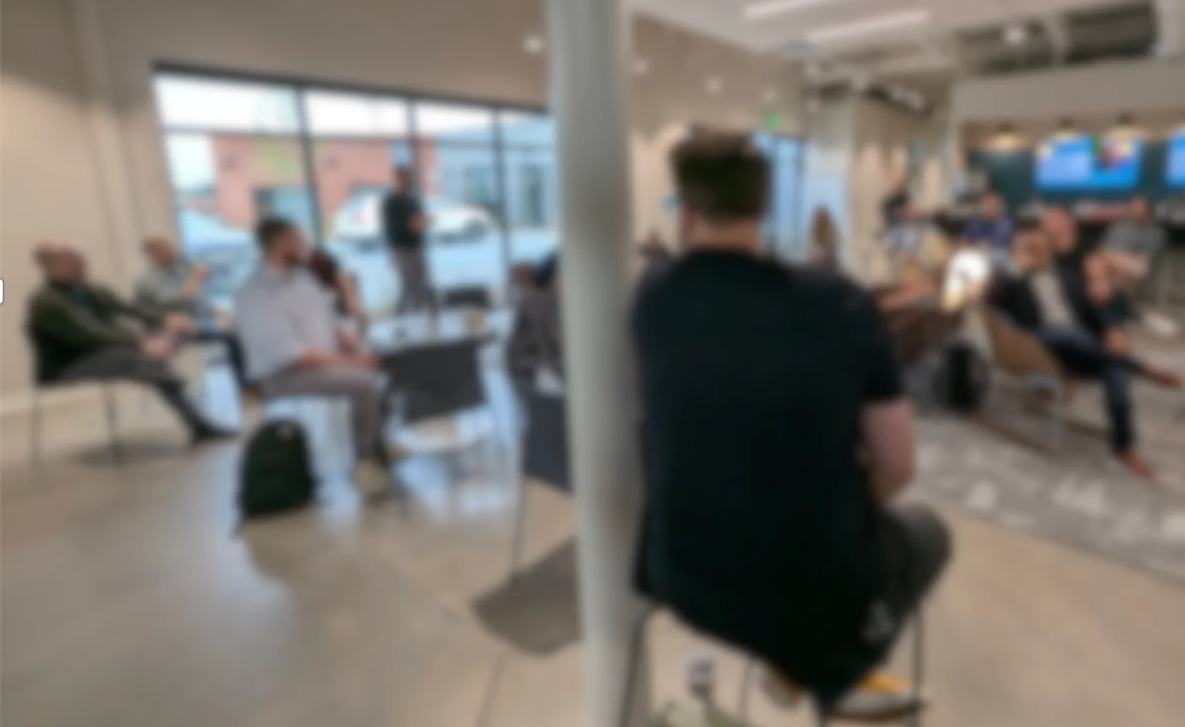 Group discussion at a Cohort event